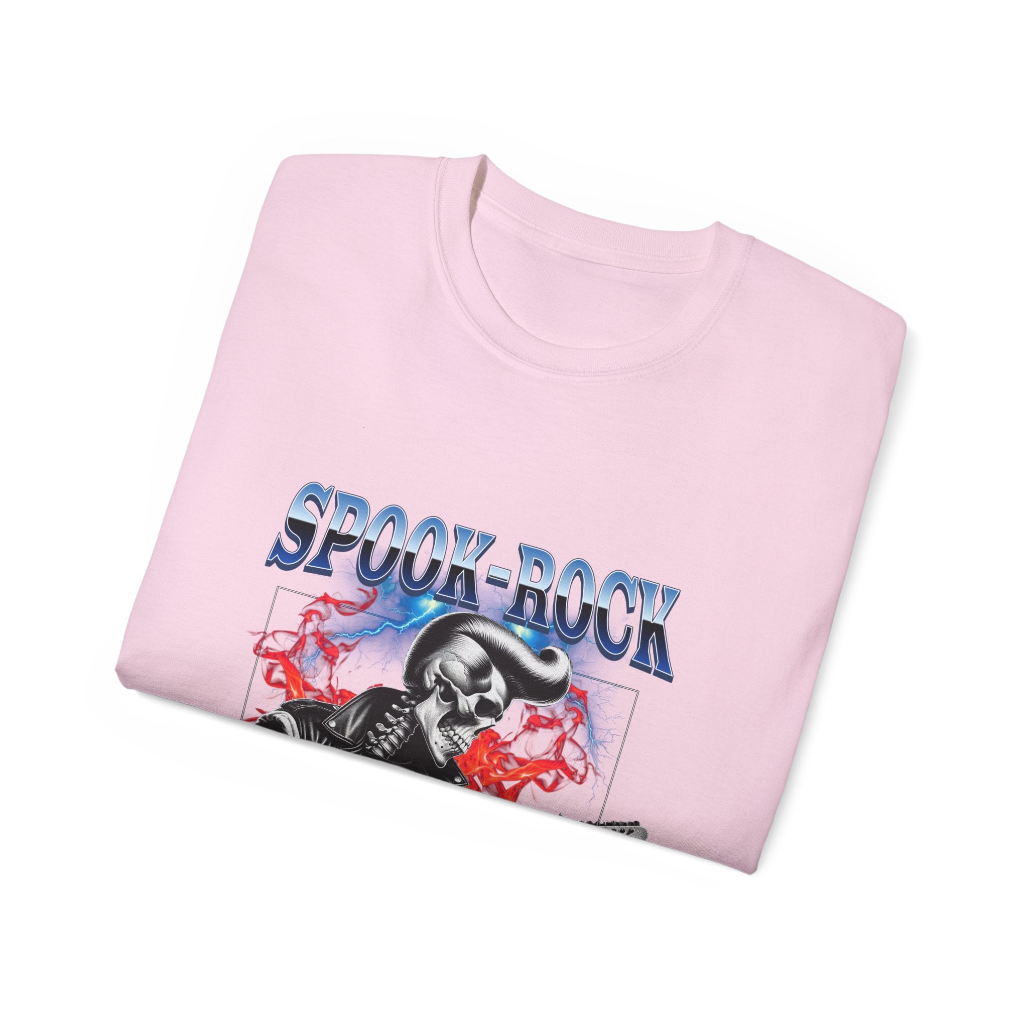 Spook-Rock - Unisex Cotton Tee (Front) - Damned Threads